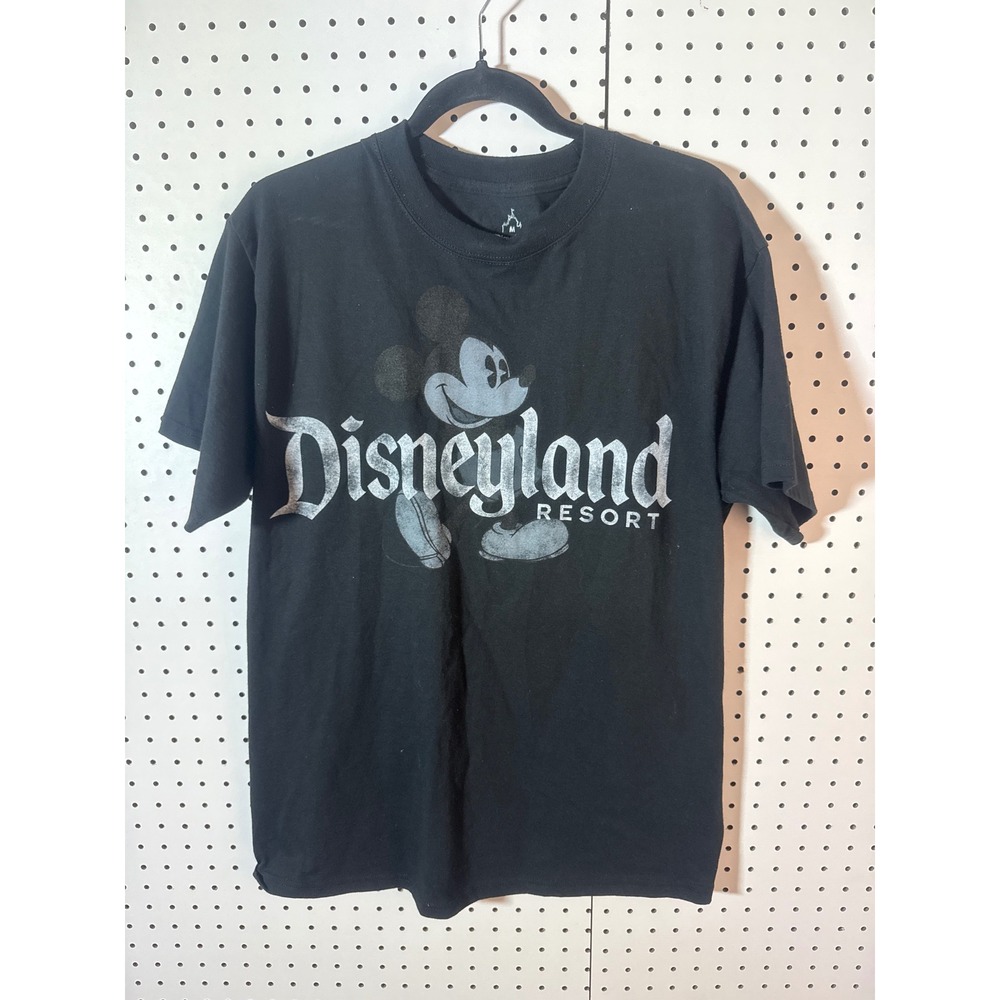 Disney Disneyland Resort Mickey Mouse Graphic T-Shirt Black Mens‎ Size Medium